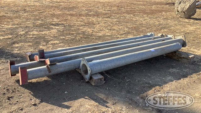 (5) Galvanized Steel Poles